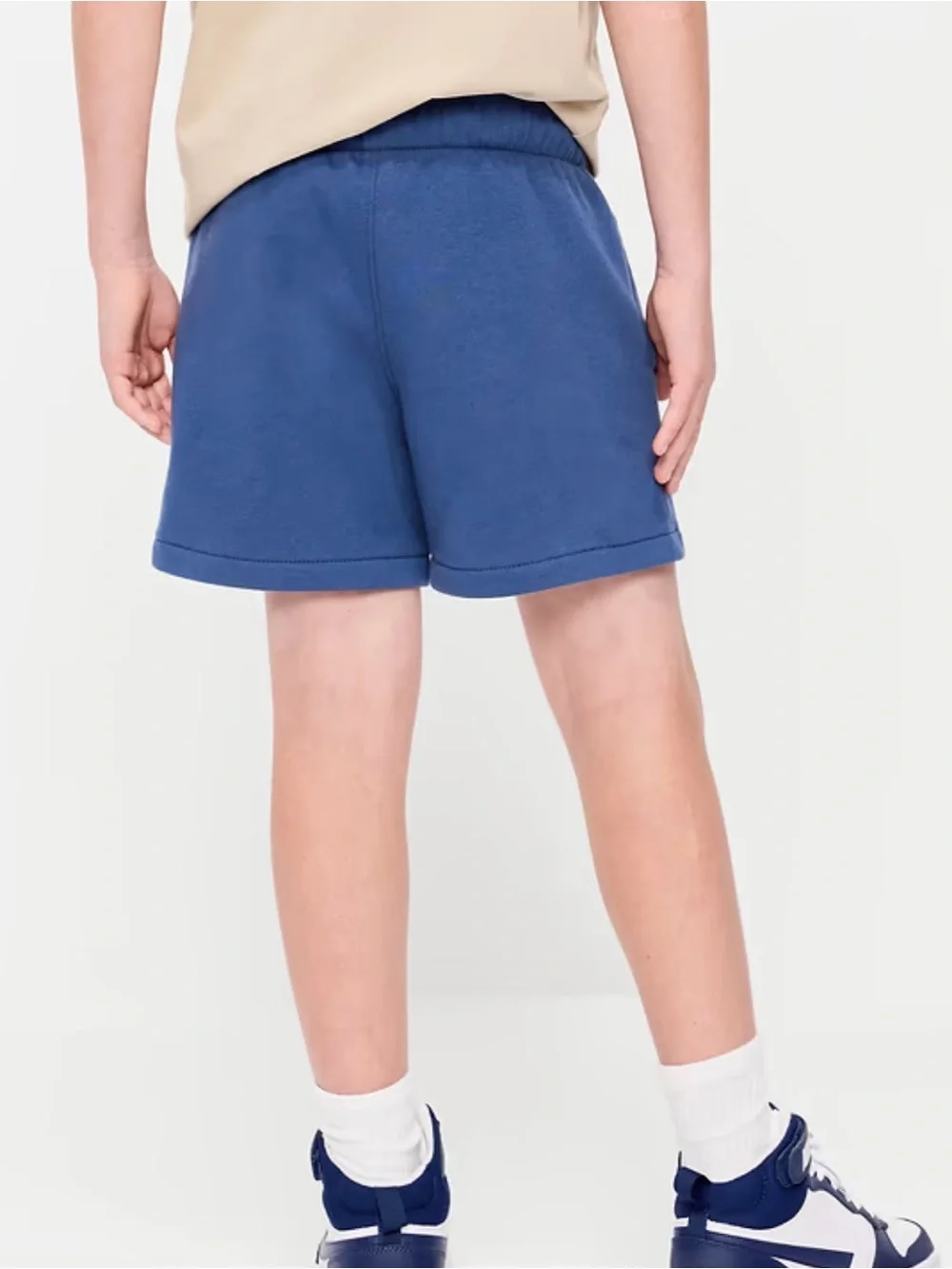 Old Navy Navy Blue Pull-On Athletic Shorts with White Drawstring